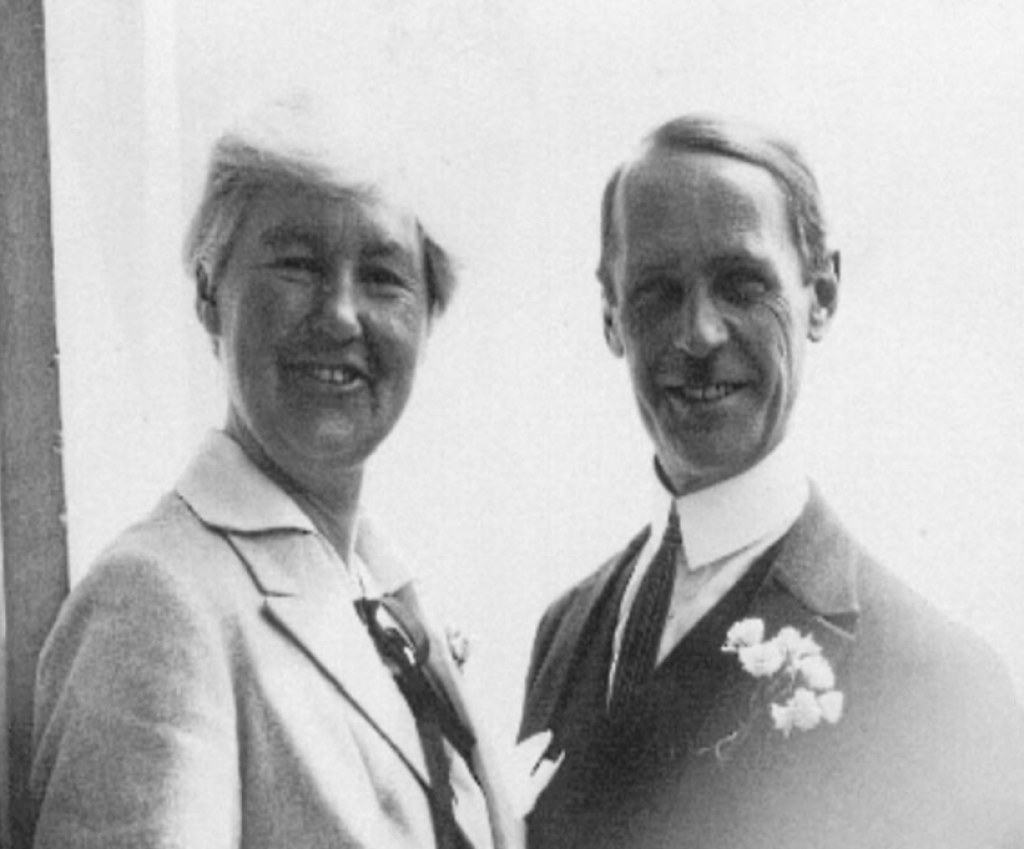 Flora Sandes and Yuri Yudenitch after their wedding.