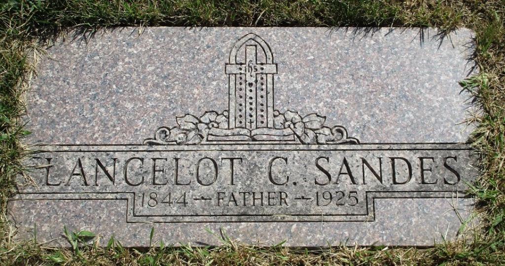 Headstone of Lancelot Charles Sandes