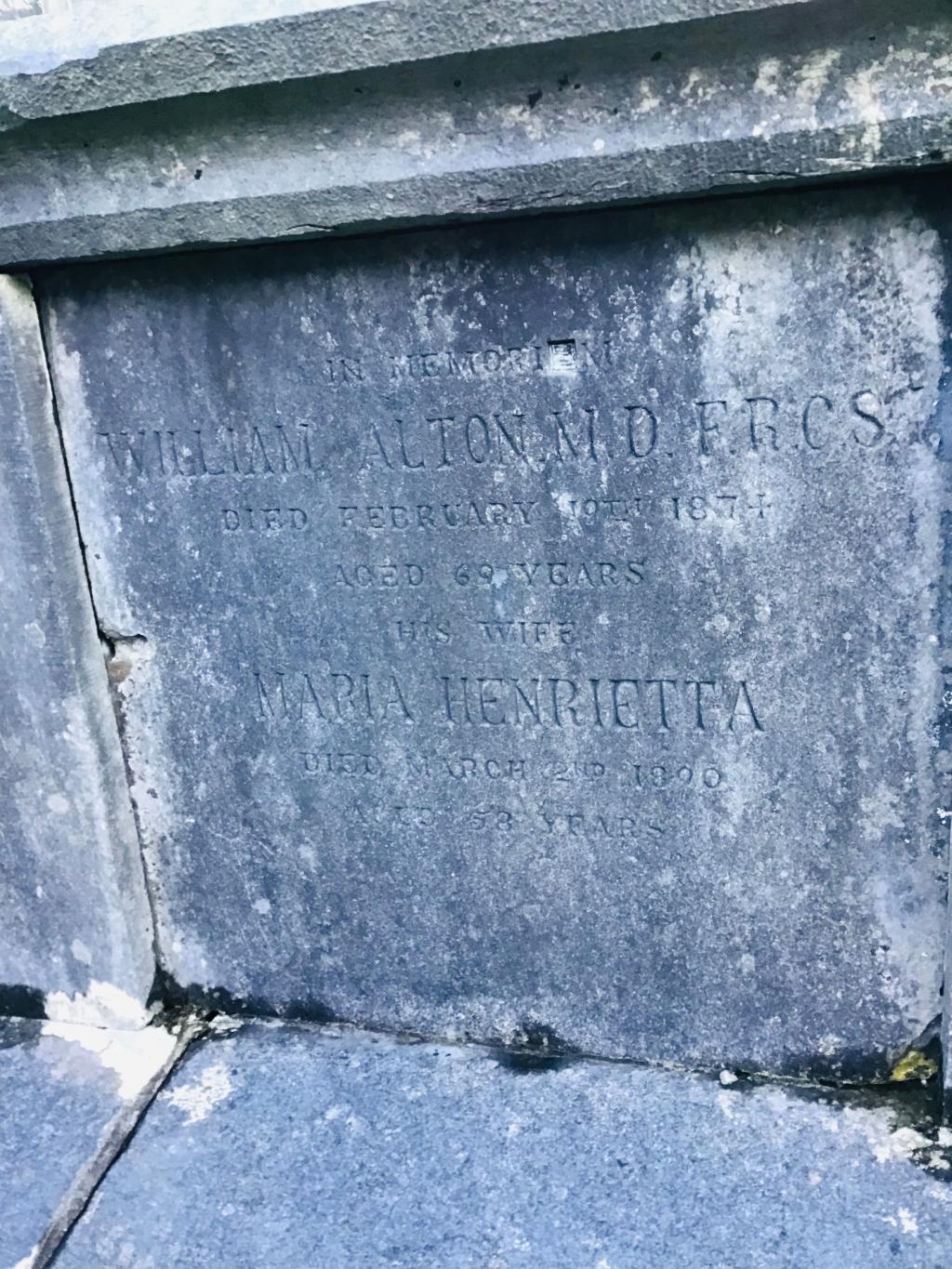 Tomb of William Alton and Maria H Sandes