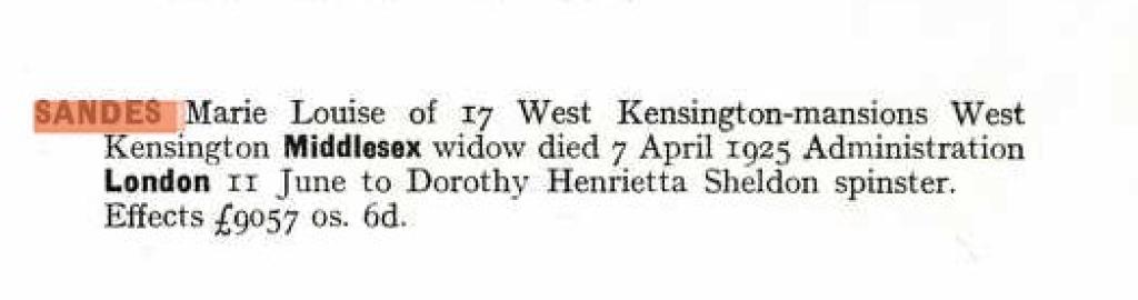  Probate record for Mary Louise Sheldon