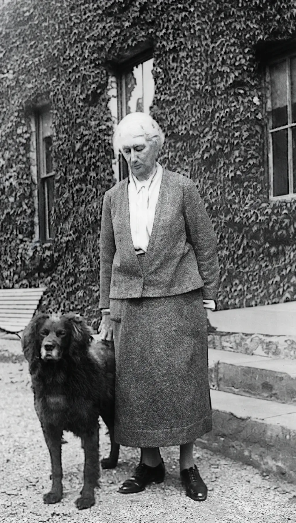 Amy Margaret Sandes (aka "Rosie") outside Maryville, Croom, Limerick.