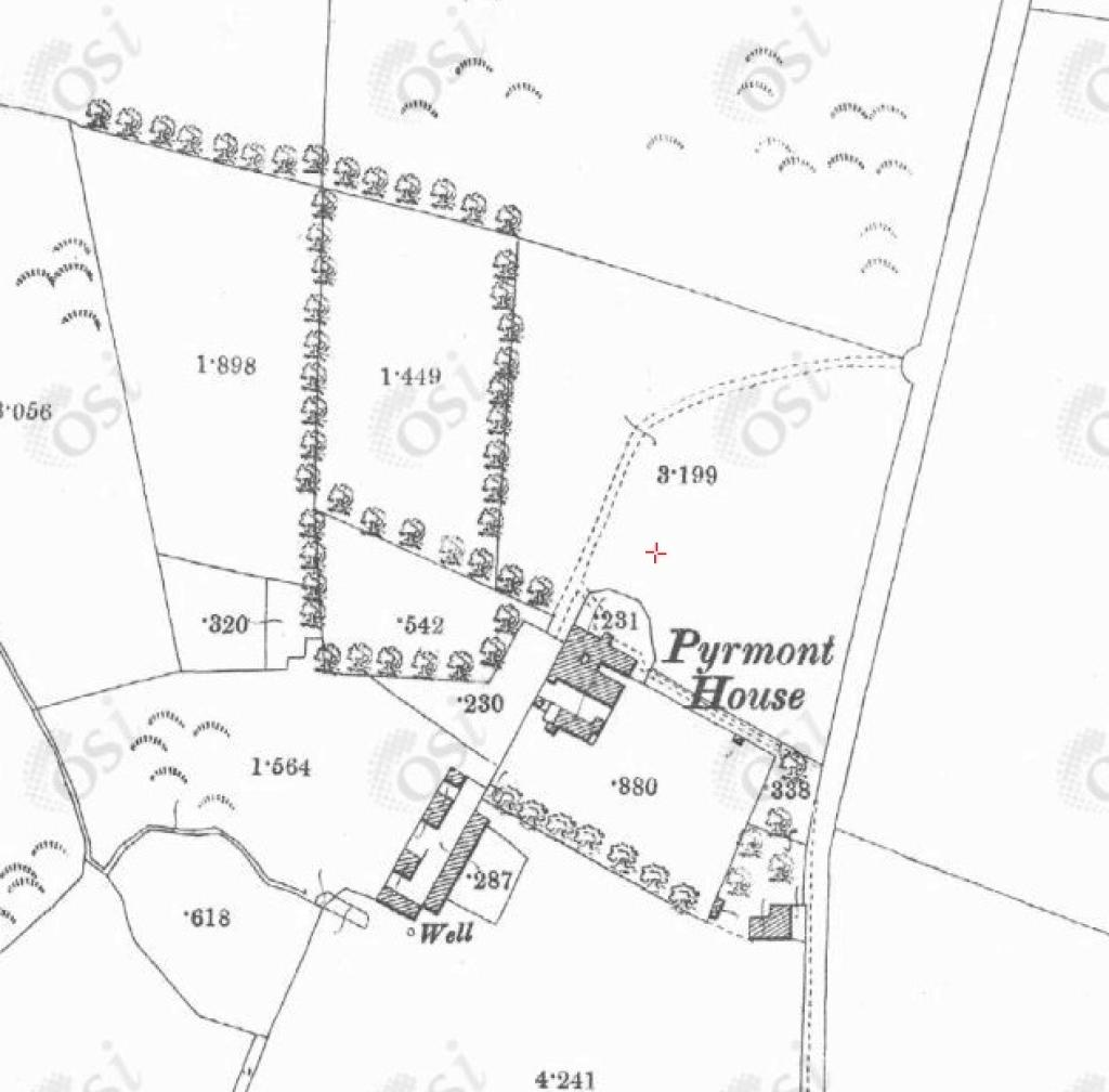 Map of Pyrmont House originally from Ordnance Survey Ireland