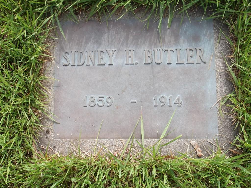 Headstone of Sidney H Butler