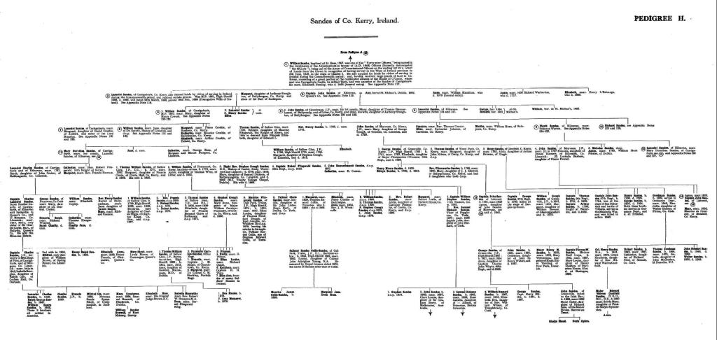 Sandys of Cumberland - Pedigree H 