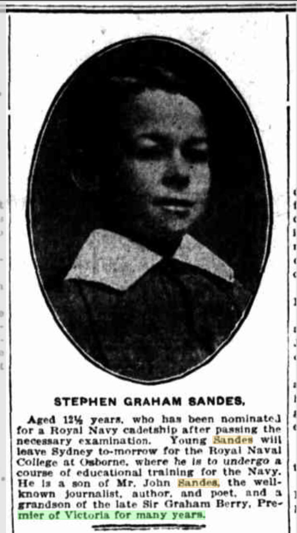 Stephen Graham Sandes (1899 - 1974) 