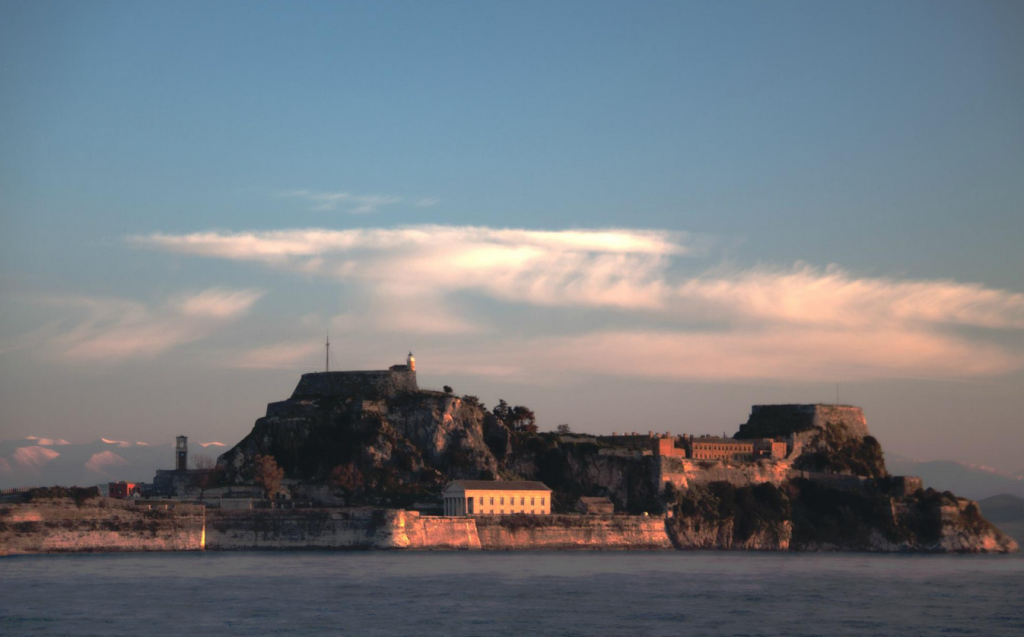 The Citadel in Corfu where Goodman and Henrietta Sandes and their family lived.